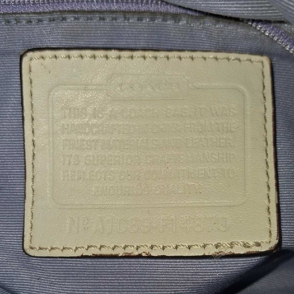 Coach Tan and Brown Signature Shoulder Bag - Picture 3 of 10